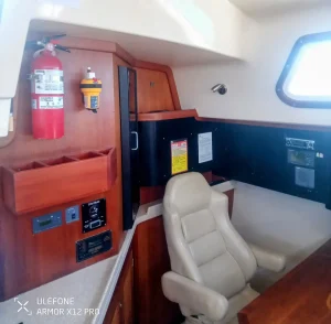 navigation station, Island Packet 485, sailboat for sale