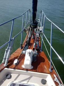 deck, Island Packet 485, sailboat for sale