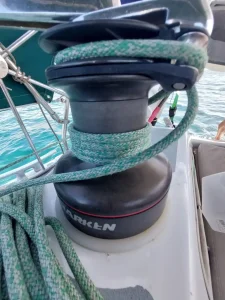 deck, Ovni 43, sailboat for sale