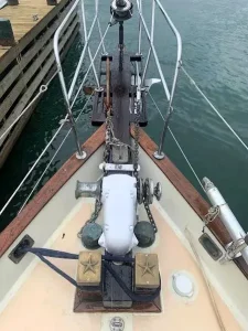 deck, Downeast 38 Cutter, sailboat for sale