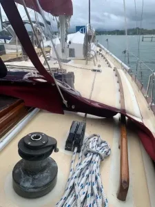 deck, Downeast 38 Cutter, sailboat for sale