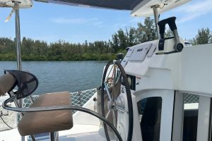 helm, Lagoon 380, catamaran for sale