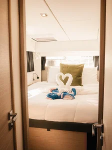 bed, FP 45 Elba, catamaran for sale