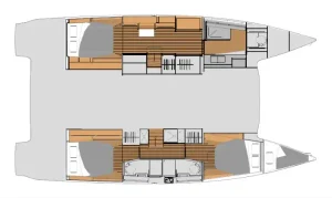 diagram, FP 45 Elba, catamaran for sale