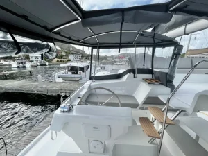cockpit, FP 45 Elba, catamaran for sale