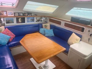 salon, Voyage 47 Mayotte, catamaran for sale