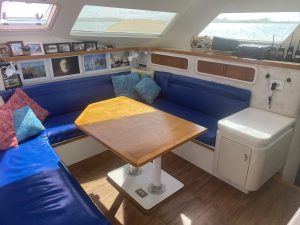 salon, Voyage 47 Mayotte, catamaran for sale