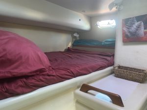 bed, Voyage 47 Mayotte, catamaran for sale
