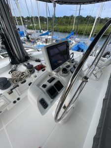 helm, Lagoon 52F, catamaran for sale