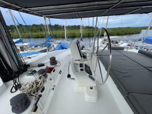 helm, Lagoon 52F, catamaran for sale