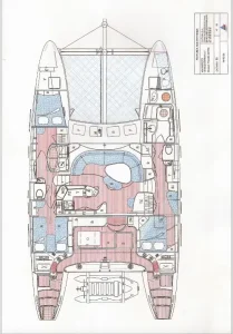 Catana 522 layout drawing 1