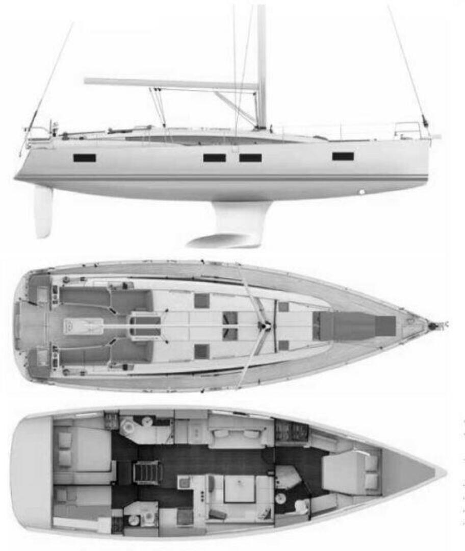diagram, Jeanneau JY51, sailboat for sale