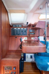 navigation station, Hunter 410, sailboat for sale