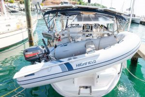 exterior, Hunter 410, sailboat for sale
