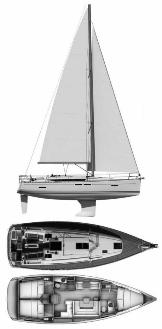 diagram, Jeanneau 409 Sun Odyssey, sailboat for sale