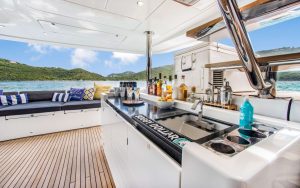 cockpit, Lagoon 630 MY, trawler for sale