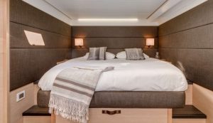bed, Lagoon 630 MY, trawler for sale