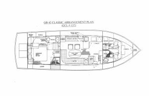 Grand Banks 42 Classic layout drawing 1