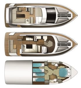 Galeon 420 layout drawing 1