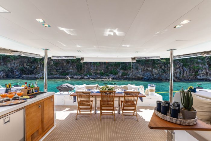 cockpit, FP 58 Ipanema, catamaran for sale