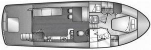 Mainship 400 layout drawing 1