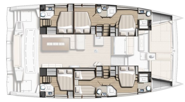 diagram, Bali 5.4, catamaran for sale