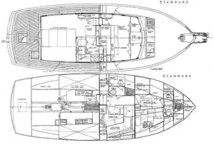 Kadey-Krogen 42 layout drawing 1