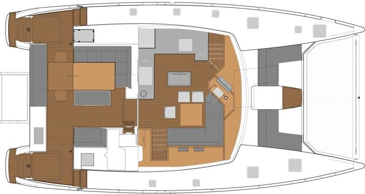 diagram, FP 50 Saba, catamaran for sale