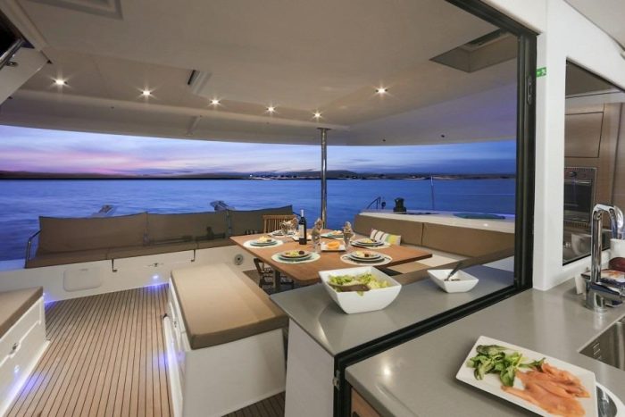 cockpit, FP 50 Saba, catamaran for sale