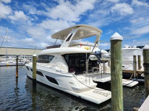 exterior, Aquila 48, power catamaran for sale