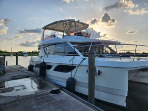exterior, Aquila 48, power catamaran for sale