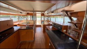navigation station, Aquila 48, power catamaran for sale
