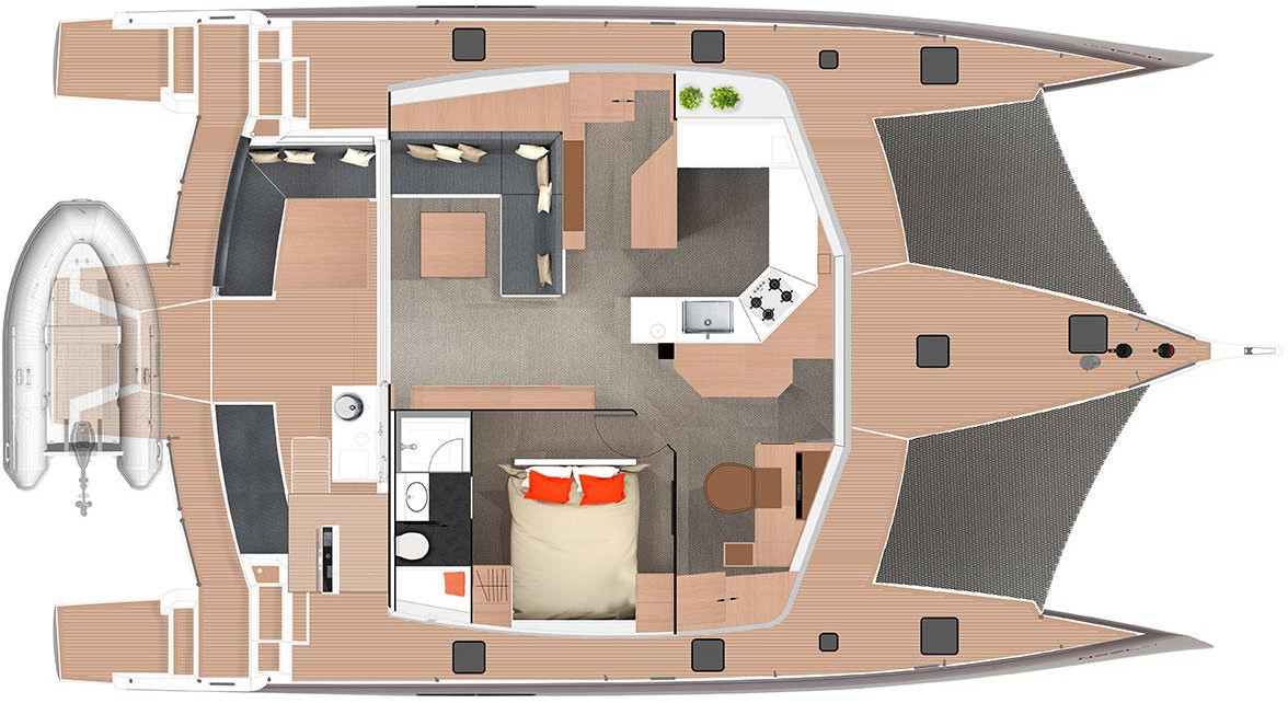 diagram, Neel 51, catamaran for sale