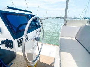 cockpit, Neel 51, catamaran for sale