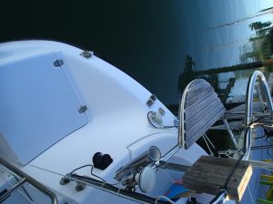 deck, Hunter 376, sailboat for sale