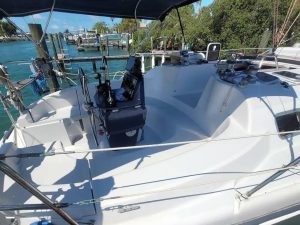 cockpit, Hunter 376, sailboat for sale