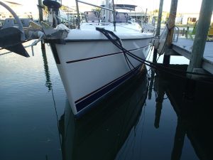 exterior, Hunter 376, sailboat for sale