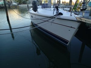 exterior, Hunter 376, sailboat for sale