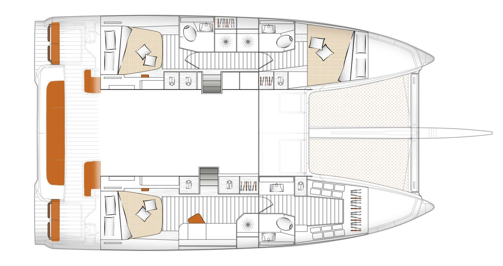 diagram, Excess 14, catamaran for sale