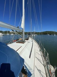 deck, Gozzard 36, sailboat for sale
