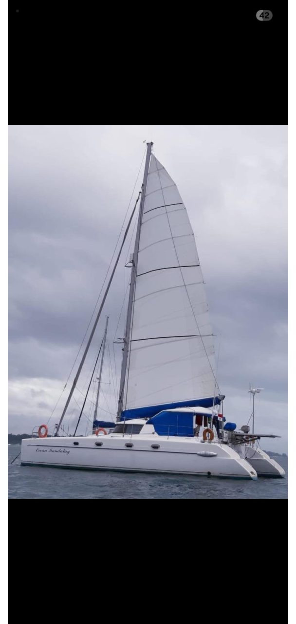 underway, FP 43 Belize, catamaran for sale