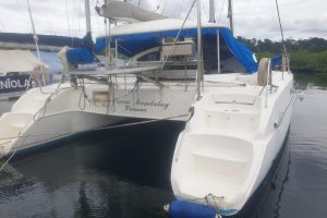 cockpit, FP 43 Belize, catamaran for sale