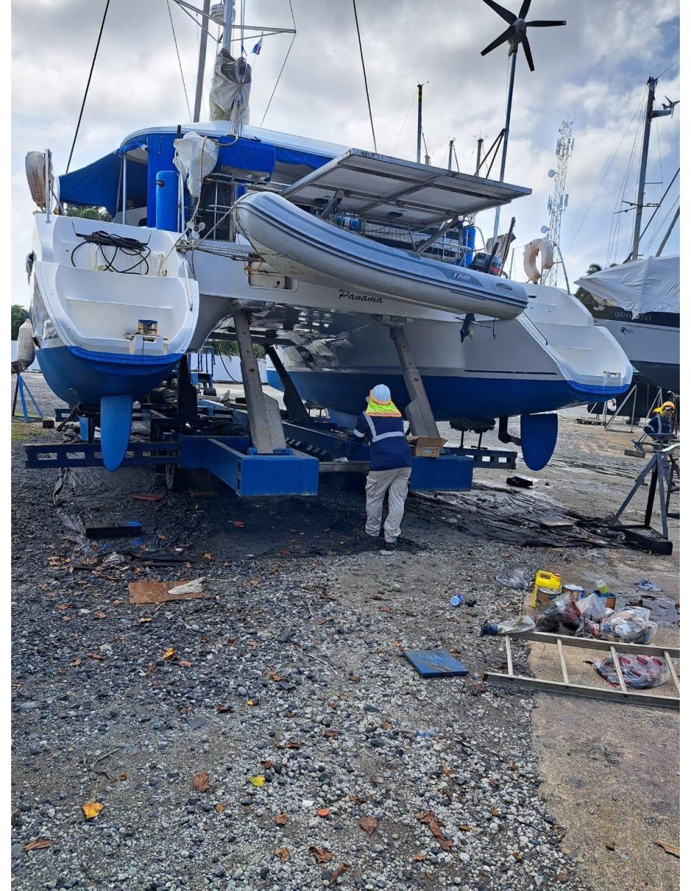 boatyard, FP 43 Belize, catamaran for sale