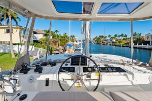 helm, Lagoon 46, catamaran for sale