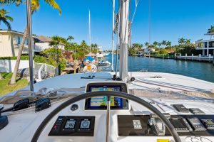helm, Lagoon 46, catamaran for sale