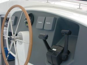helm, FP 43 Belize, catamaran for sale