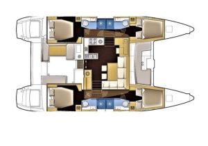 diagram, Lagoon 450, catamaran for sale