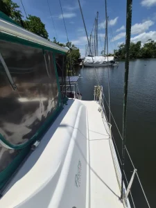 deck, Prout 38, catamaran for sale