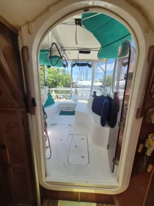cockpit, Prout 38, catamaran for sale