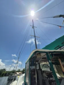 cockpit, Prout 38, catamaran for sale